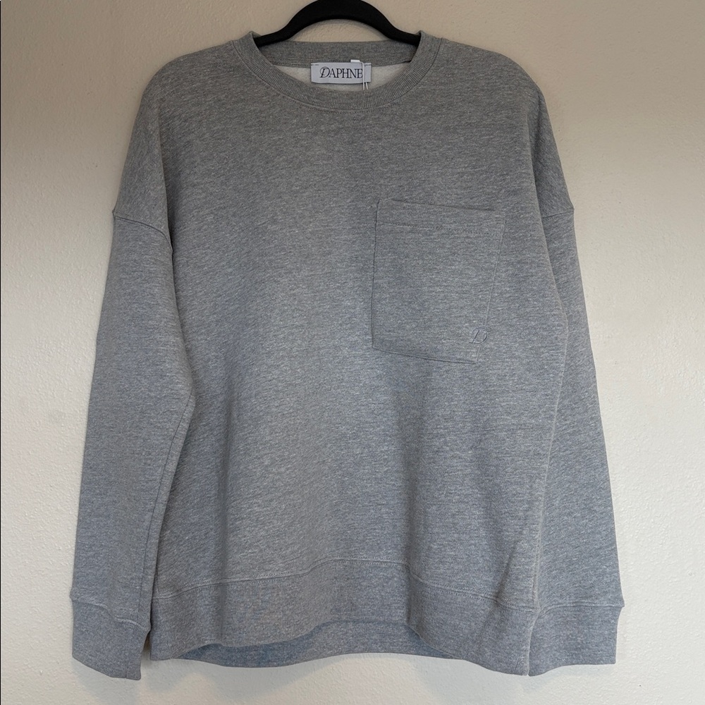 NEW NWT Daphne The Golden Night Sweatshirt Grey Melange XXL by Paige Desorbo - Picture 7 of 12